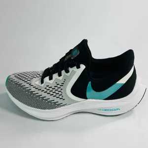 Nike Air Zoom Winflo 6 Black White Oracle Aqua‎ Women 8.5 Running Shoes AQ8228 thumbnail 6