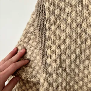 Cozy Beige Hand Knit Sweater Size undefined thumbnail 4