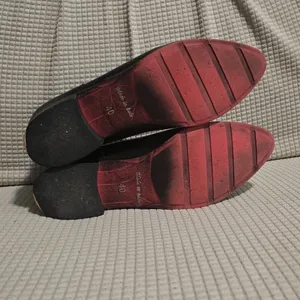 Red and Black Leather‎ Boots with Elastic giordana f thumbnail 4