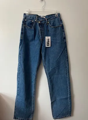 Princess Polly Holly Asymmetric Straight-Leg Jeans thumbnail 2