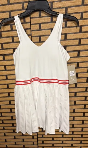 Avia White Pleated Tennis Dress With Built In Shorts Size‎ Medium thumbnail 1