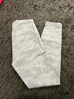 Lululemon White Camo Wunder Under Leggings thumbnail 1