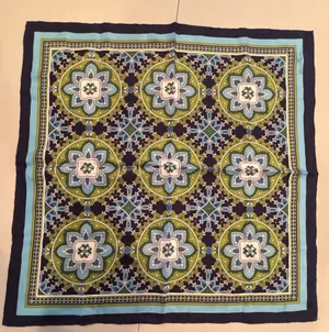 Vera Bradley | ladies square silk scarf.  thumbnail 1