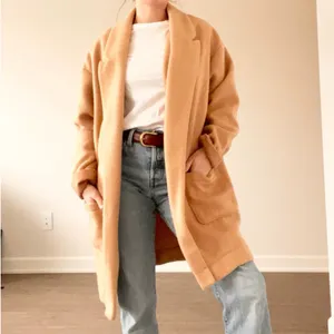 Express Cozy Tan Long Coat thumbnail 2