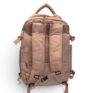 Large Pink Travel Backpack Carry On Weekender Bag w/ 2 Packing Cubes NWOT thumbnail 3
