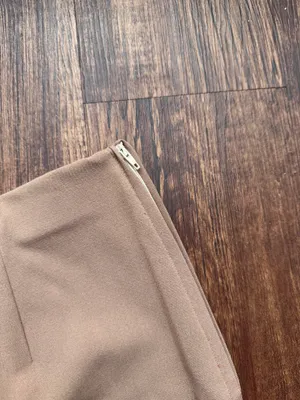 Chadwick’s of Boston Women’s Tan Side Zip Straight Leg Dress Pants- Size 8 thumbnail 4
