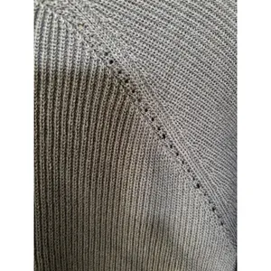Athleta Womens Ribbed V-Neck Raglan Sweater ‎ Grey XS Long Sleeve Pullover thumbnail 6
