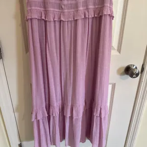 Wonderly Women's Pink Tiered Midi Dress Size Large thumbnail 3