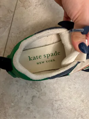 Kate Spade New York K As In Kate Sneakers White Green Women 6.5 B US Shoes thumbnail 8