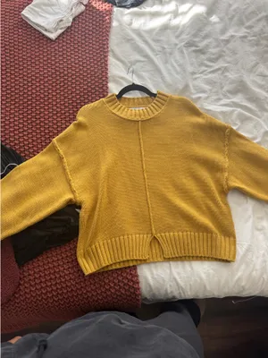 ZARA Mustard Sweater Knit Yellow thumbnail 2