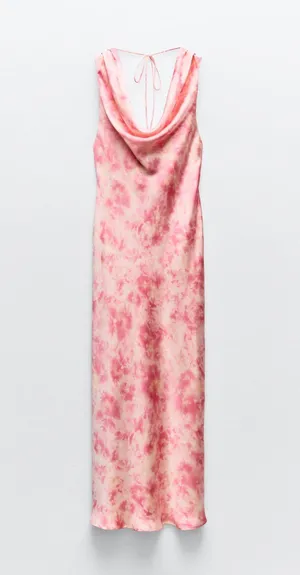 ZARA Pink Tie Dye Dress thumbnail 2