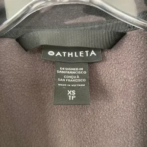Athleta Triumph Black Camo Full Zip Hoodie Sz XS thumbnail 2