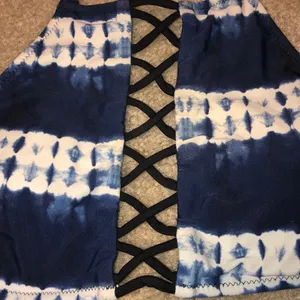 Rue 21 5/$10 DEAL! 💰Navy and white bikini top thumbnail 2