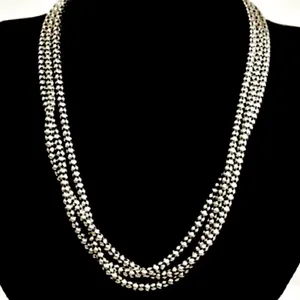 SILPADA 3-Strand Sterling Silver Popcorn Necklace NIB thumbnail 7