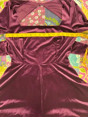 Lulu's Feeling Cheery Purple Velvet Long Sleeve Tie-Back Romper thumbnail 7