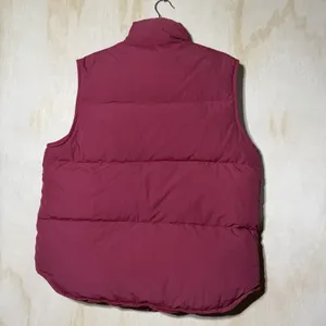 Eddie Bauer‎ Goose Down Puffer Vest Womens Large Red Snap Zip Outdoor Winter thumbnail 6