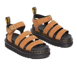 Dr. Martens Brown Blaire Athena Leather Sandals thumbnail 1