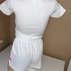 Bride Size Medium White Bride Short W/Pink Ribbons & White Baby Tee W/Pink Bow thumbnail 7