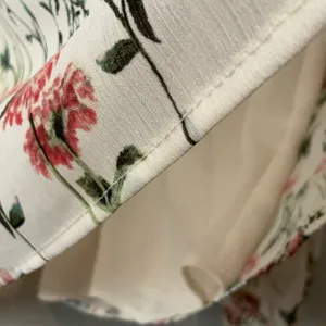 Rose & Olive Floral V-Neck Blouse - Cream and Pink thumbnail 9