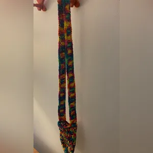Handmade Rainbow Crochet Water Bottle Holder/Purse thumbnail 3