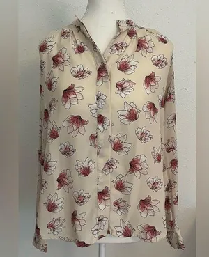 Ann Taylor Floral blouse thumbnail 1