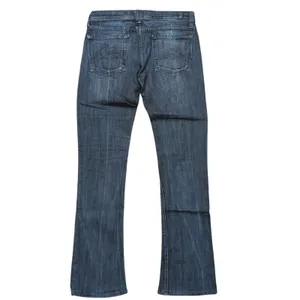 7 For All Mankind 27 Rocker Slim Boot Leg Bootcut‎ Jeans Dark Faded Wash Denim thumbnail 2