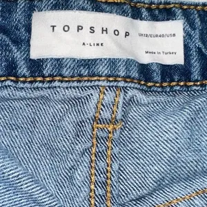Topshop high rise a-line denim shorts sz 8 thumbnail 6