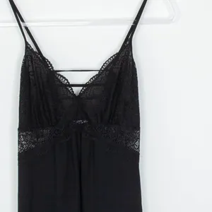 INC International Concepts Lace Babydoll Slip Dress Size M Black‎ Intimate Sexy thumbnail 2