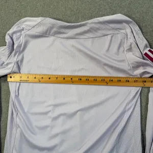 Adidas Women's Large Running AEROREADY Long Sleeve Top Lavender Purple Thumbhole thumbnail 8
