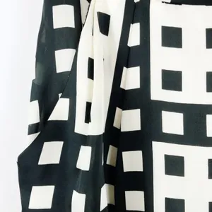 Ophelia Vintage Black & White Geometric Strapless Mini Dress Sundress Womens S thumbnail 3
