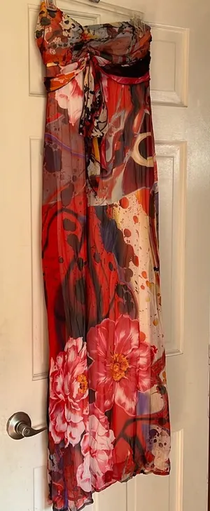 Xhilaration Strapless maxi dress thumbnail 1