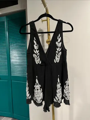 RARE - FREE PEOPLE - NW(partial)T Songbird Romper XS thumbnail 3