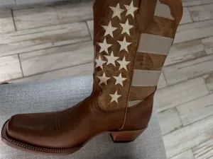 JB Dillon American flag cowboy boots  thumbnail 3