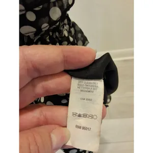 2B Bebe Size M Black And White Polka Dot With Plastic Straps Mini Dress thumbnail 5