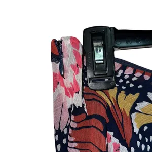 Boden Butterfly Print Midi Skirt US 8 UK 12 NWT A-Line‎ Flared Pull-On Navy Pink thumbnail 3