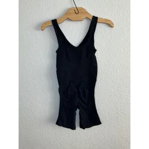 SKIMS Mid Thigh Sculpting Bodysuit XL/XXL Black‎ V-Neck Seamless Shapewear thumbnail 4