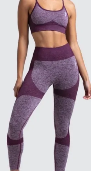 DOYOUEVEN Impact Seamless Compression Leggings Plum Purple thumbnail 1