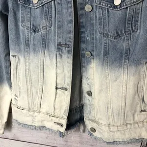 NEW Blank‎ NYC Raw Hem Dip Dye Jean Jacket XS thumbnail 4