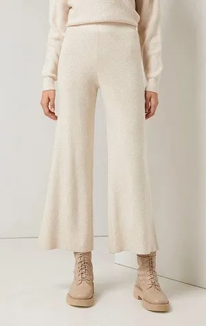 Oysho knitted high waist Cream pants thumbnail 1