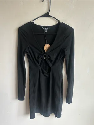 Disturbia Eastwick Gothic Cut Out Bodycon Mini Dress Size 6 NWT thumbnail 6