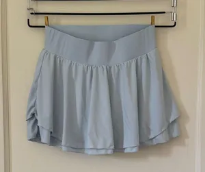 Light Blue Flowy Swim Skort Size Small thumbnail 1