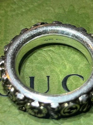 Interlocking G Flower Ring AG925 thumbnail 5