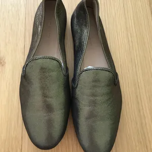 J crew metallic loafers thumbnail 2