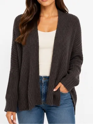 Barefoot Dreams Cozychic Lite Ribbed Shrug Cardigan‎ L/XL thumbnail 1
