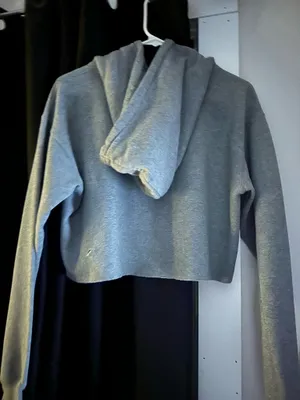 Wild Fable Grey Cropped Hoodie thumbnail 2