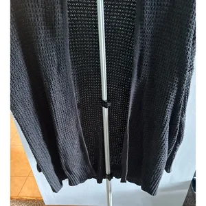 American Eagle Women's cozy gray waffle-knit open-front cardigan Size XS‎ thumbnail 2