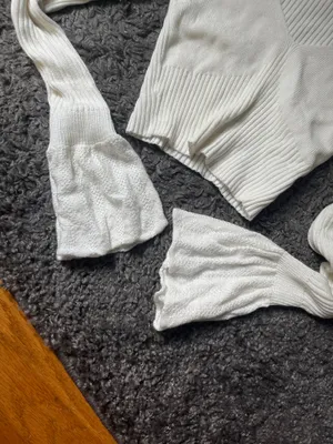 Flare Sleeve White Urban Outfitters Top thumbnail 2