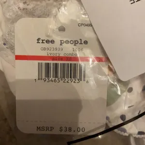 NWT Free People Mari Orange Slice Fruit Printed Bralette Ivory Combo, XS thumbnail 8
