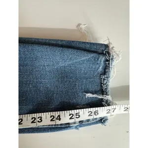 Zara Women’s High Rise Skinny Leg Jeans Size 8 Medium Wash Raw Hem 27 Inseam thumbnail 10