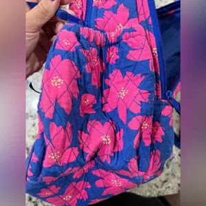 Vera Bradley Women's Signature Cotton Campus Tech Backpack, Art Poppies thumbnail 9